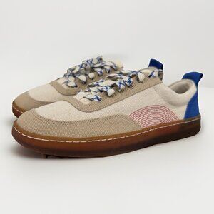 Everlane Tread Bare Sneaker size 7 Women's in Canvas/Red/Blue Lace-up Shoes